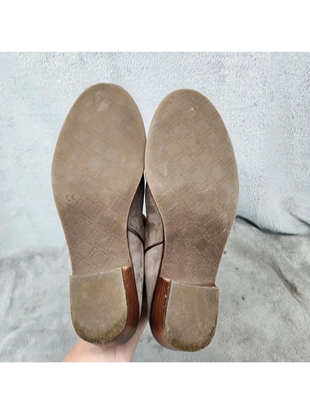 Vionic Shoes Womens Size 8.5 Serena Taupe Brown Suede Ankle Boots *Read*